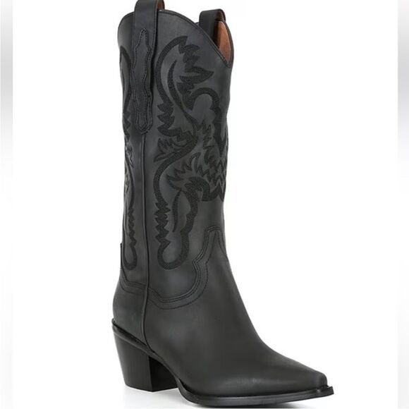 Jeffrey Campbell Dagget Leather Western Inspired Boots US 10 - Picture 1 of 14